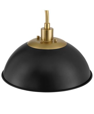 Baltar Modern 68 1/2" Tall Standing Floor Lamp Curved Arc Dimmable Metal Brass Finish Bedroom Dome Shade