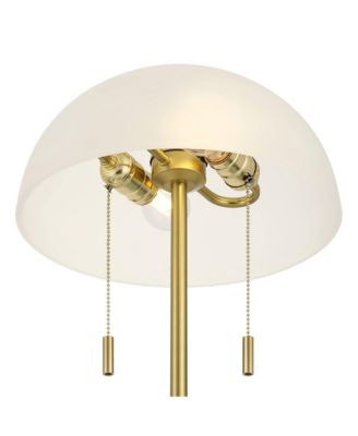 Lia 22 1/2" High Metal Mushroom Pull-Chain 2-Light Table Lamp