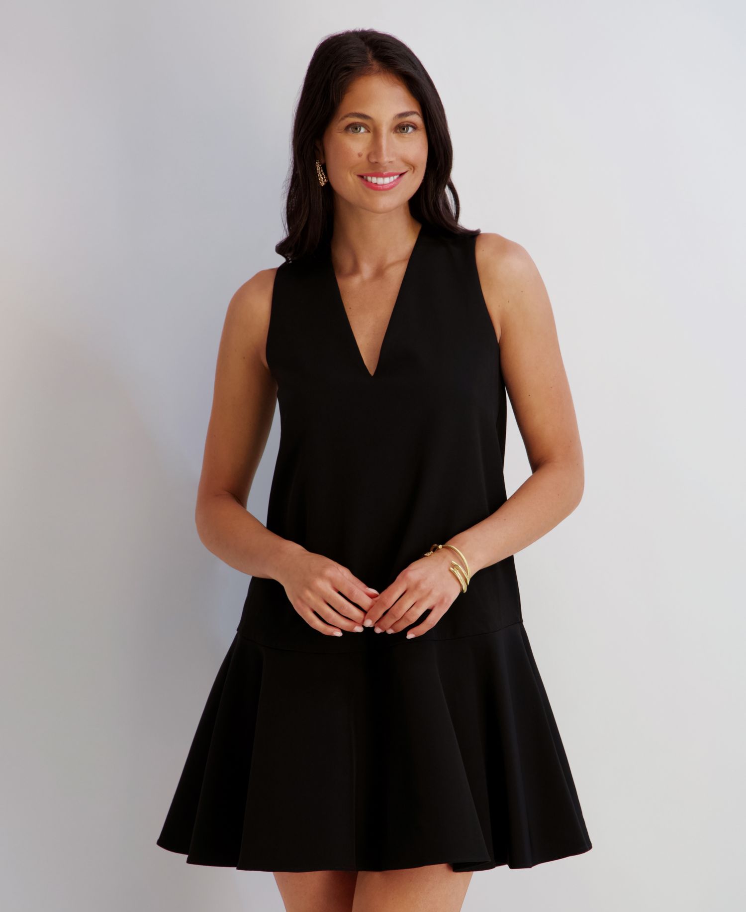 Women's Soft Touch Gab Sleeveless Short Dress