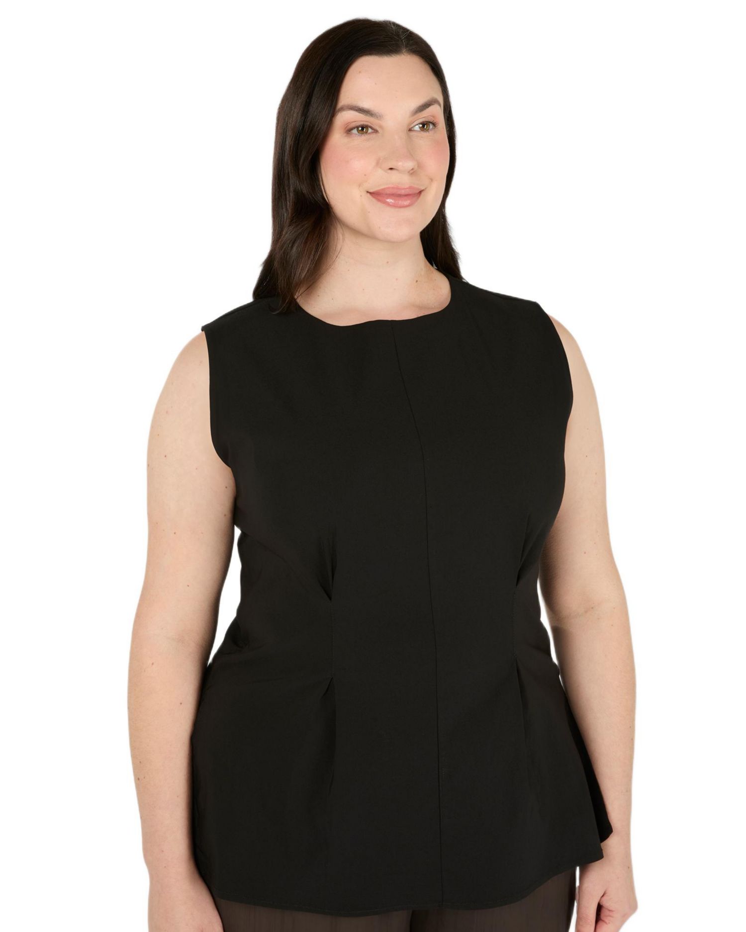 Women's Hallie High-Neck Sleeveless Peplum Top