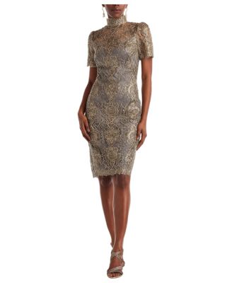 Women's Marise Sequin Embroidered Illusion Dress