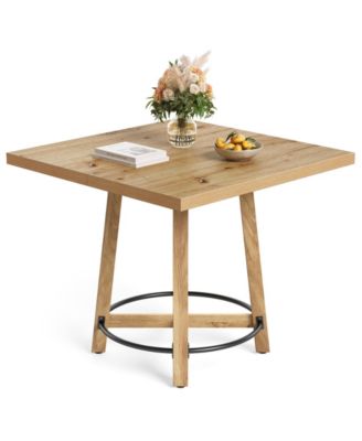 31.5 Inch Modern Dining Table, Square Kitchen Table for Small Space, Perfect for 2-4 People