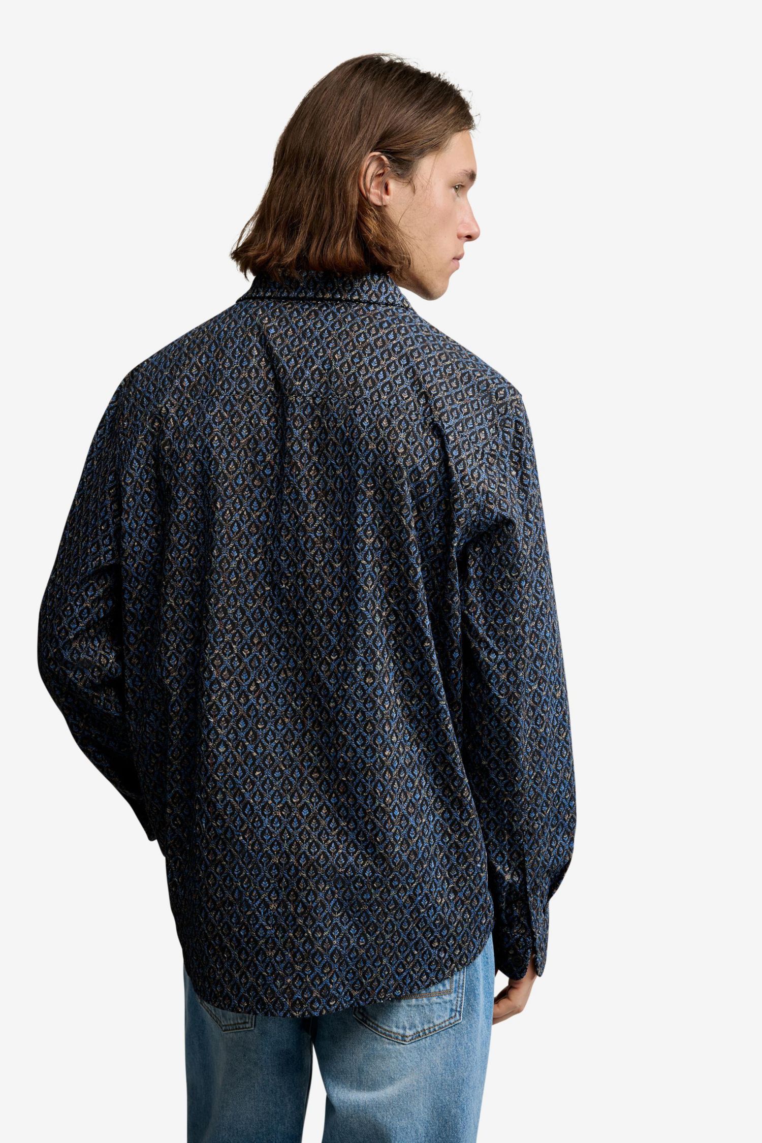 Men's Ethnic embroidered shirt