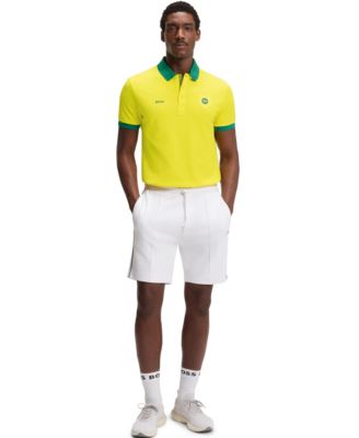 Men's Paddy Brazil Country Flag Trim Polo Shirt