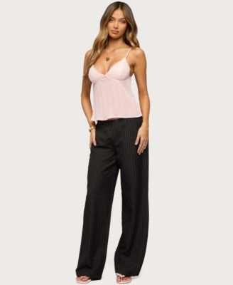 Women's Kerie Pinstripe Low Rise Pants