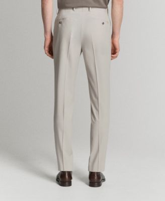 Men's Stretch Fabric Super Slim-Fit Suit Pants