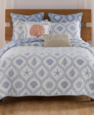 Laguna Reversible 3-Pc. Coverlet Set, King/California King