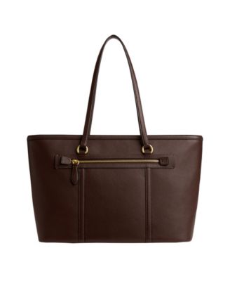 COACH Legacy Large Pebble Leather Tote Handbag - Macy's