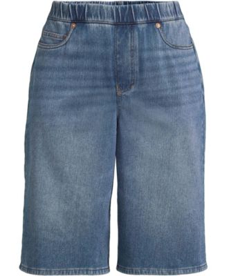 Women's Starfish High Rise Knit Denim 12" Bermuda Shorts