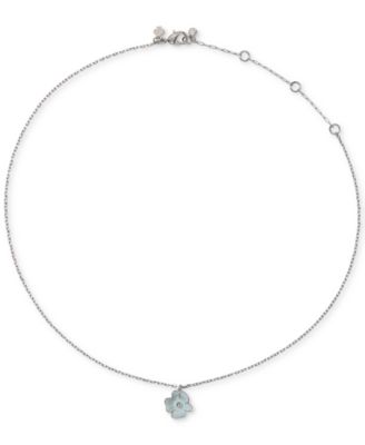 Golden Bloom Cubic Zirconia Flower Pendant Necklace