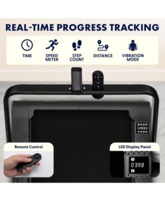 2-in-1 Walking Pad with Vibration Plates and Remote Control (SQWPVH15BK)