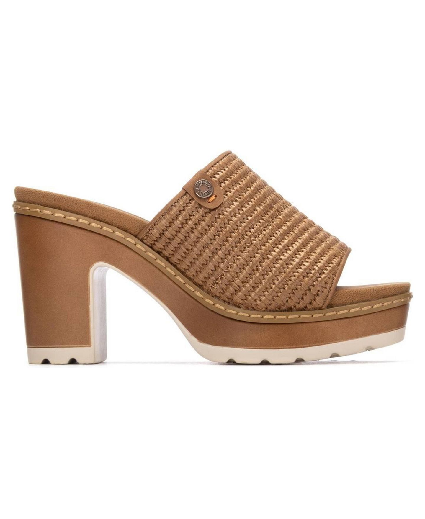 Женские сандалии XTI Refresh Collection Block Heel Slip On, цвет: Верблюжий — фото 2