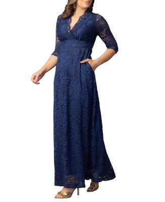 Women's Maria Lace A-Line Evening Gown with Pockets