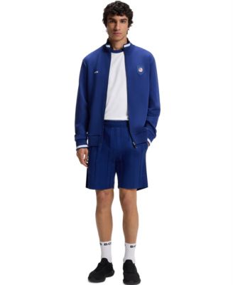 Men's Stretch-Cotton USA Country Flag Logo T-Shirt