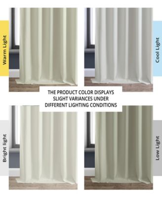 Faux Linen Hotel Blackout Curtain