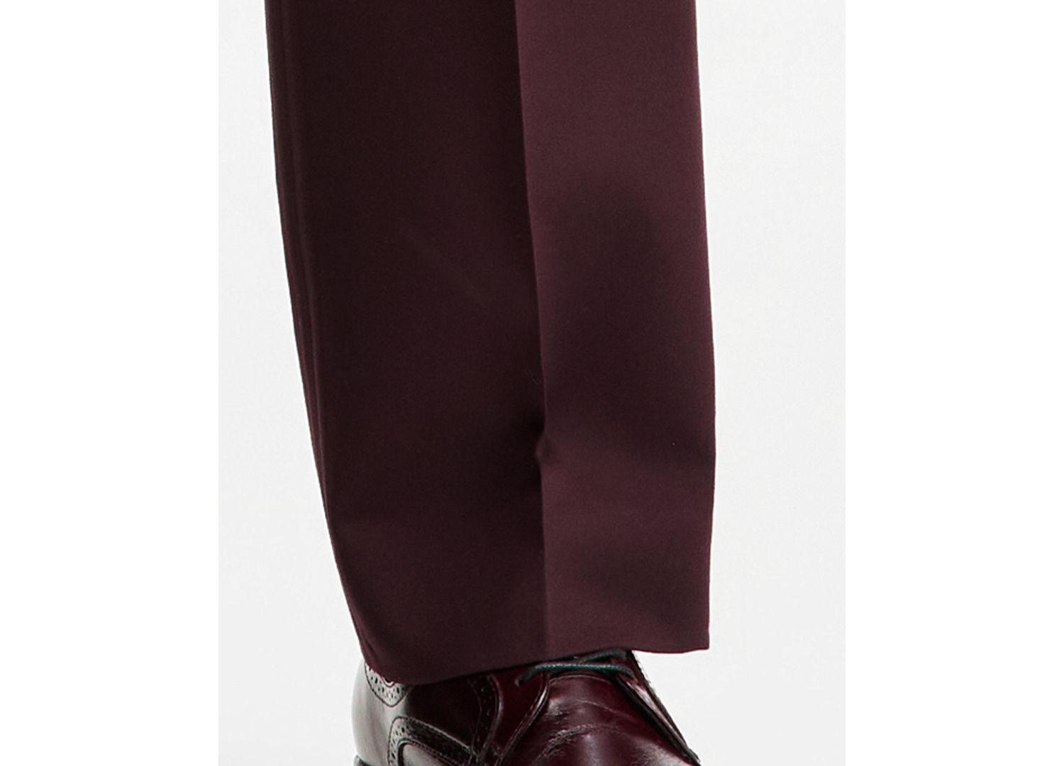 Men's Classic-Fit Burgundy Suit Separate Pants