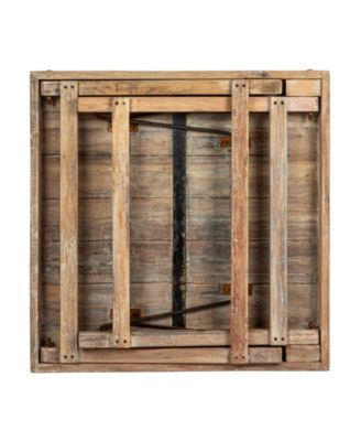 36" Wood Square Folding Table