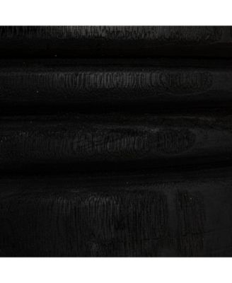 14" Paulownia Wood Carved Stool