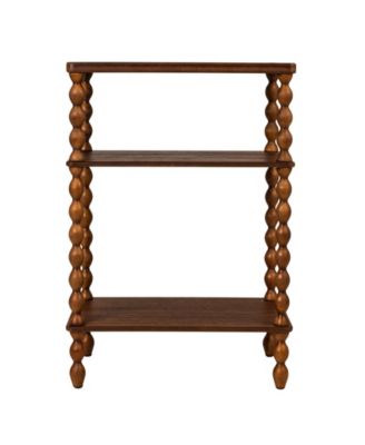 Bobbin Leg 20" Wood Rectangle Accent Table