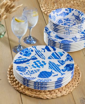 Fish Tale Dinner Plates, Set of 6