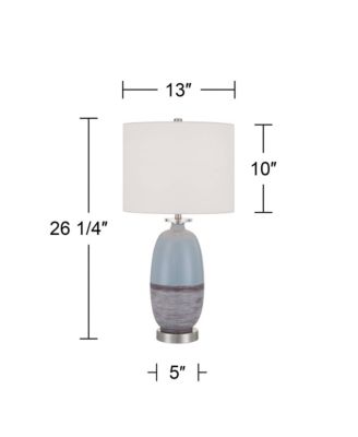 Stratos 26 1/4 H  Cloud Ceramic Table Lamp Set of 2 with Dimmer