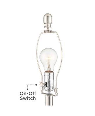 Luca Modern Table Lamps 25 1/2" High Set of 2 Clear Glass with USB Charging Port Faux Silk Shade for Bedroom Living Room Home Desk