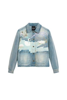 Women's Denim Patch Jacket