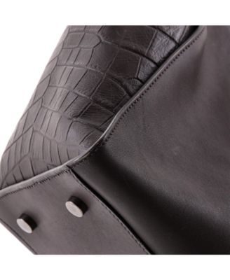 Small Monogram Cabas Downtown Leather with Embossed Leather