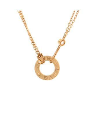 2 Diamonds Love Pendant Necklace