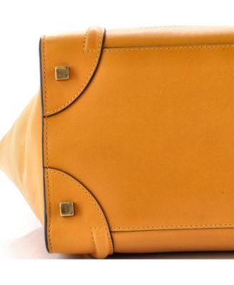 Mini Bicolor Luggage Bag Leather