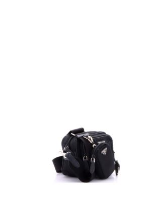 Mini Re-Edition 2005 Camera Bag Tessuto with Saffiano Leather