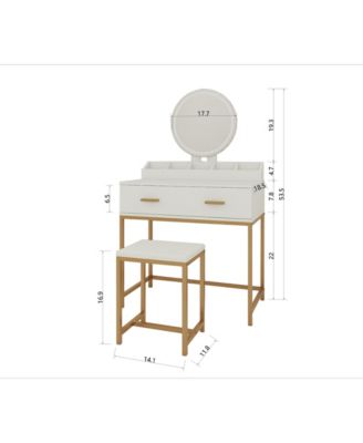 Elegant Modern Wooden Nightstand with Storage Space Natural Finish Bedside Table for Bedroom Living Room