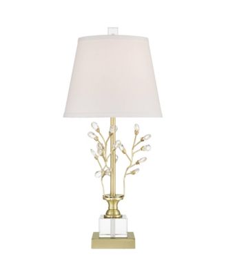 Moritz 21 1/2" High Branch Small Traditional Accent Table Lamp Metal Crystal Single Living Room