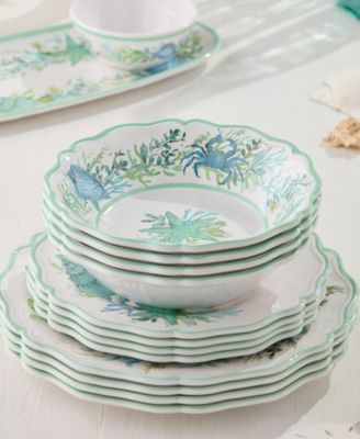 Sea Glass 12-Piece Dinnerware Set, Service for 4