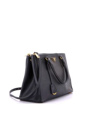 Medium Double Zip Lux Tote Saffiano Leather