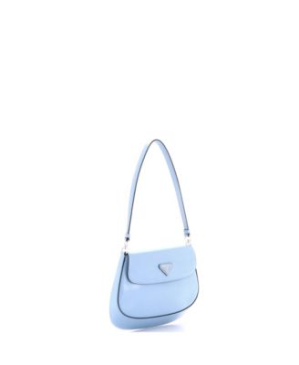 Small Cleo Flap Shoulder Bag Spazzolato Leather