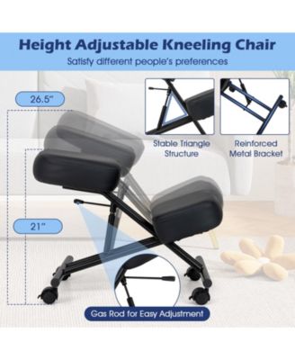 Height Adjustable Kneeling Chair Posture Correction Stool