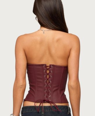Women's Izara Studded Faux Leather Corset