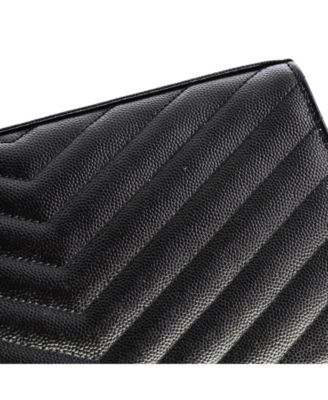 Medium Classic Monogram Wallet on Chain Matelasse Chevron Leather