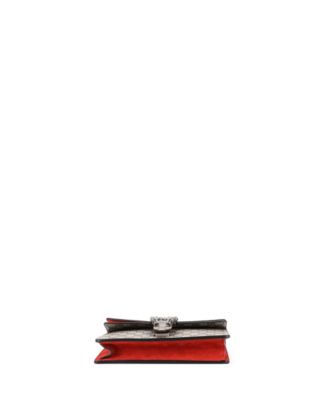 Small Dionysus Bag GG Coated Canvas with Crystal Embellished Metal