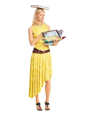 Women's Asymmetric printed dress