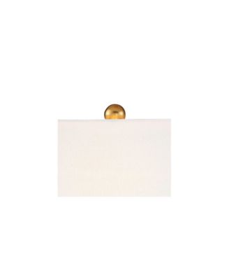 Valerie 28" Tall Round Geometric Modern Table Lamps Set of 2 Gold Crystal Living Room Bedroom White Shade