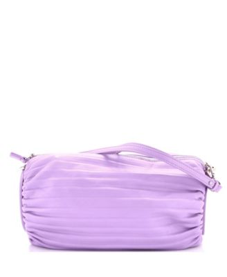 Bracelet Pouch Shoulder Bag Pleated Leather