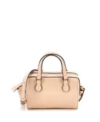 Super Mini Convertible Boston Bag Jumbo GG Embossed Leather