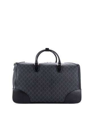 Large Interlocking G Patch Duffle Bag GG Coated Canvas