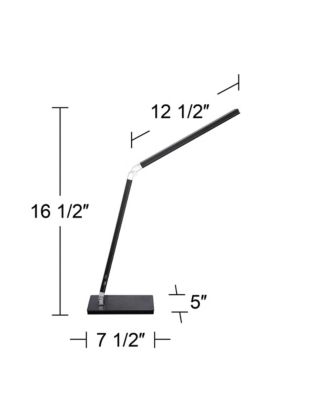 Jett 16 1/2" High Small Modern Desk Lamps Set of 2 USB Port Night Light LED Home Office Charging