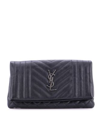Classic Monogram Fold Over Clutch Mixed Matelasse Leather