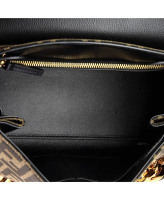 Medium x Fendi Fendace La Medusa Top Handle Bag Zucca Canvas and Leather
