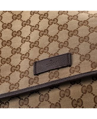 Medium Web Strap Flap Messenger GG Canvas