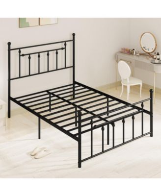 Metal Bed Frame with Headboard